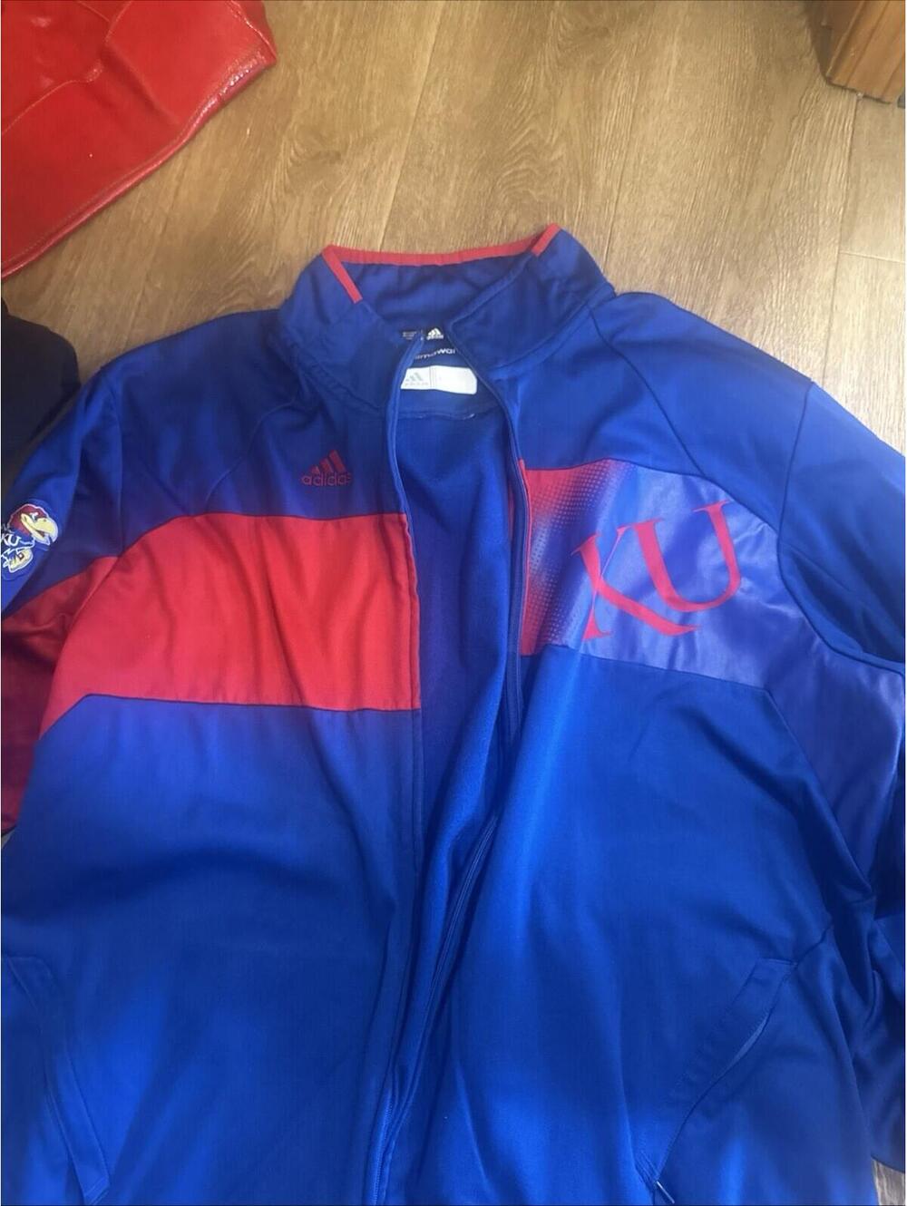 Adidas Climawarm Full Zip Jacket Kansas University Size 2XL